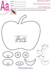 Aa-apple-craft-worksheet